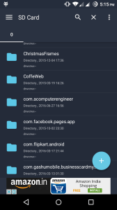 Screenshot of directory created