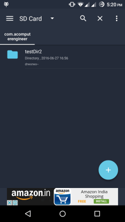 Screenshot of delete directory