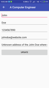 Room SQLite demo with CRUD Operations